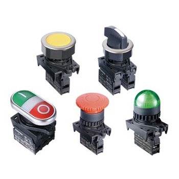 Выключатели и переключатели, сигнальные лампы и зуммеры, серии S, L, B